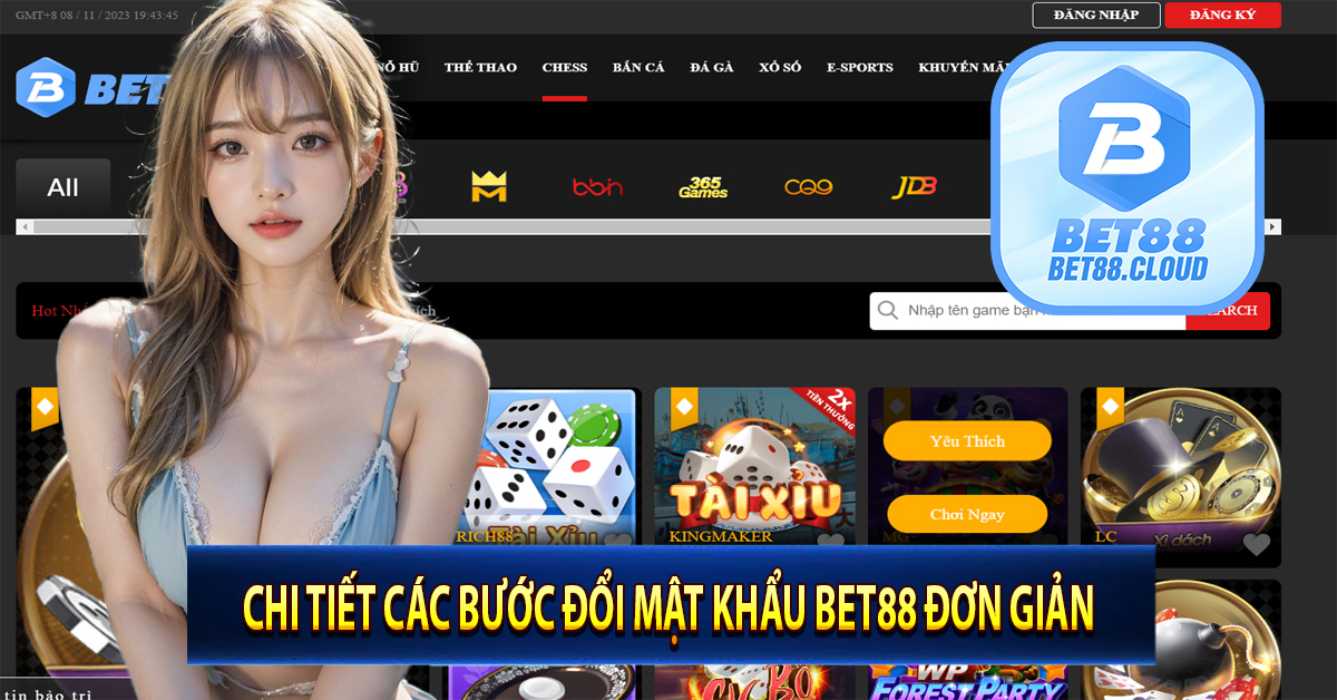 Chi tiết các bước đổi mật khẩu bet88 đơn giản